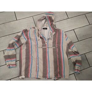 NO BOUNDARIES Striped Hoodie Pullover Casual Comfort Size XL